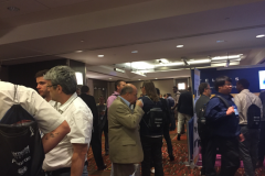 Participants visiting the booths @ SEM2017